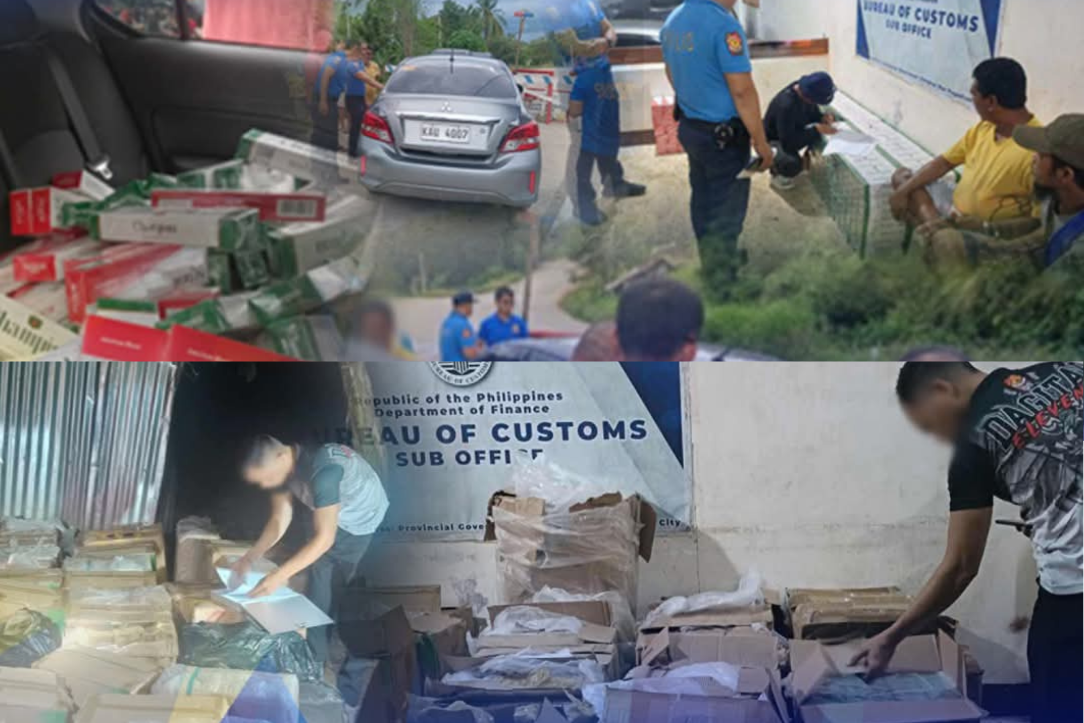 Over P2 Million Worth of Smuggled Cigarettes Seized in Zamboanga del Sur; 3 Arrested in Separate Operations