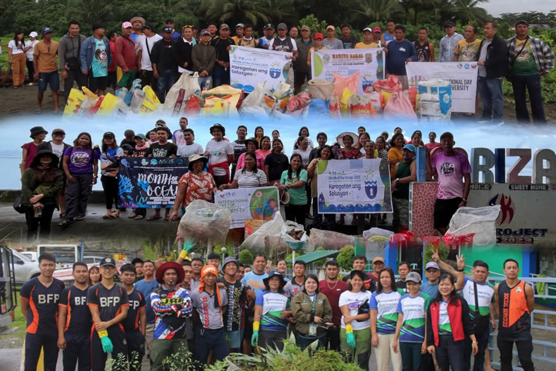 Over 1,000 Volunteers Join Coastal and Urban Cleanup in Caraga; 2.5 Metric Tons of Waste Collected