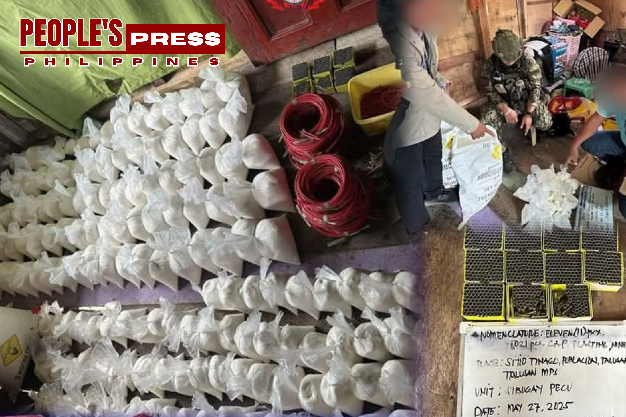 Authorities Seize Large Cache of Bomb-Making Materials in Zamboanga Sibugay