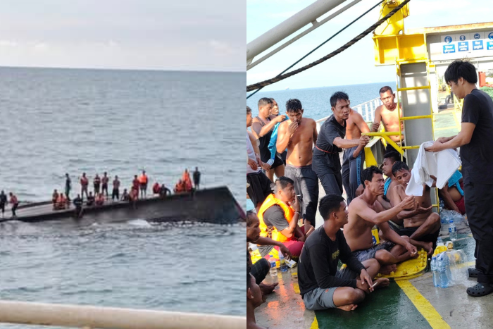 Filipino Seafarers Save 30 Indonesian Fishermen from Sinking Vessel Near Singapore | People’s Press PH