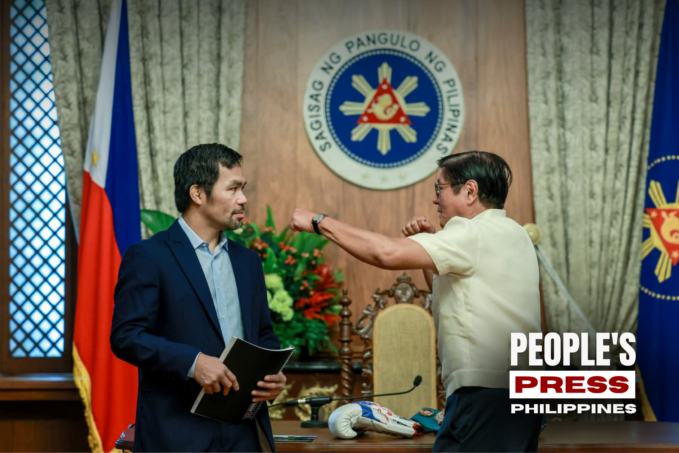 Thrilla in Malacañang: Pacquiao pays courtesy call on President Marcos Jr.