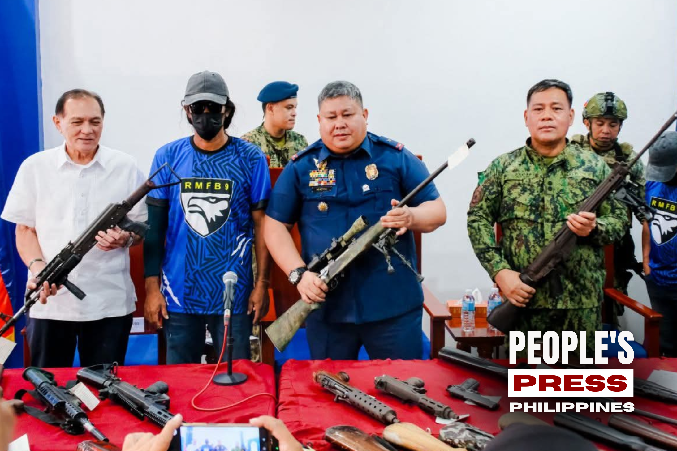 10 Abu Sayyaf Group Supporters Surrender in Zamboanga Peninsula, Turn Over 37 Firearms