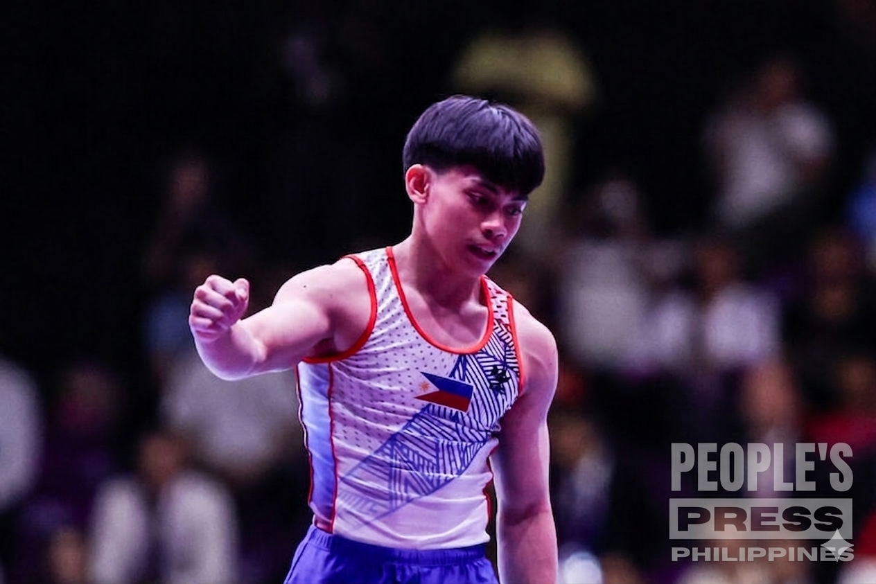 Yulo bags first senior gold, rules World Cup floor exercise